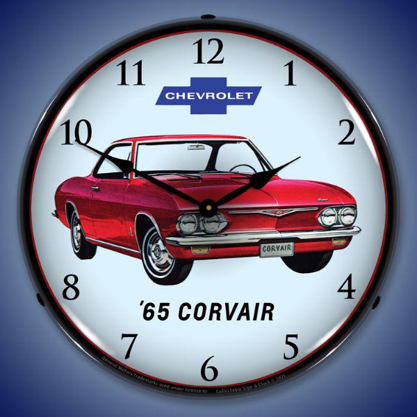 1965 Corvair Backlit LED Clock-LED Clocks-Grease Monkey Garage