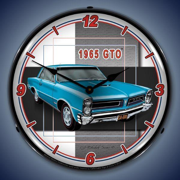 1965 GTO Backlit LED Clock-LED Clocks-Grease Monkey Garage