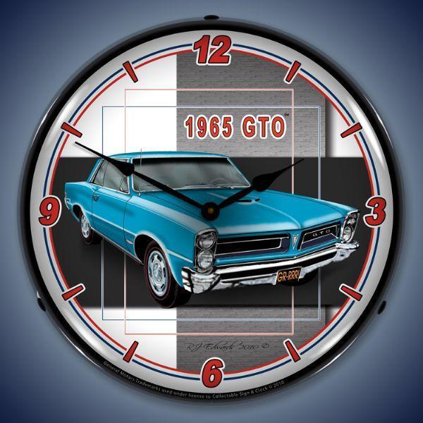 1965 GTO Backlit LED Clock-LED Clocks-Grease Monkey Garage