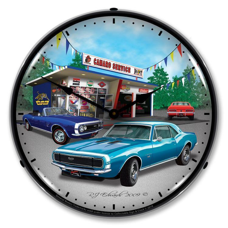 1967 Camaro Backlit LED Clock-LED Clocks-Grease Monkey Garage