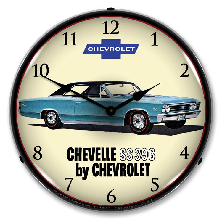 1967 Chevelle SS 396 LED Clock-LED Clocks-Grease Monkey Garage