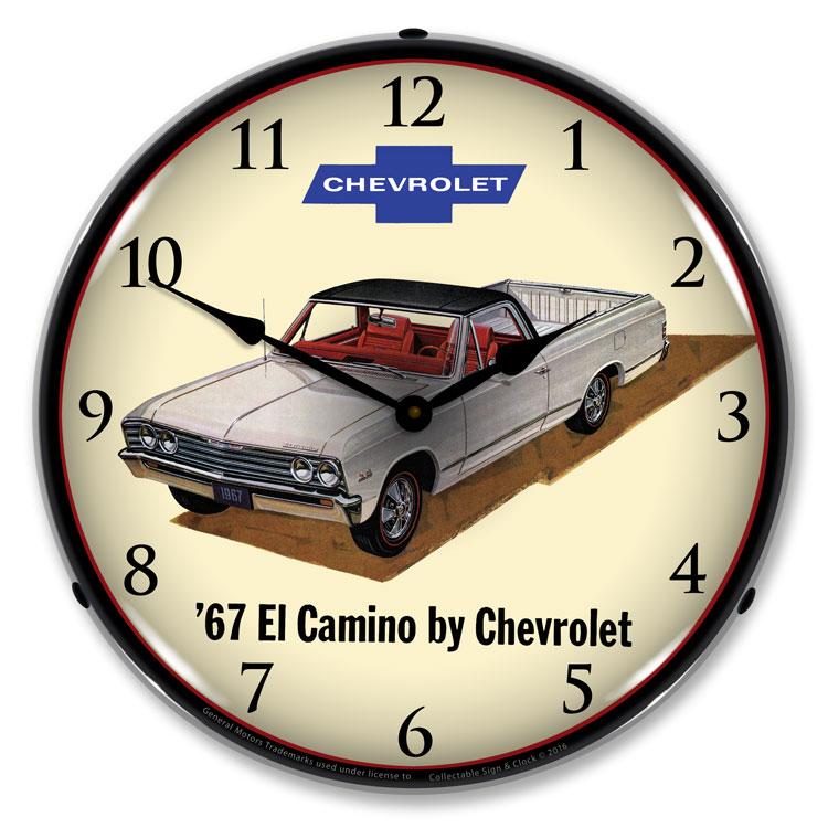 1967 Chevrolet El Camino LED Clock-LED Clocks-Grease Monkey Garage