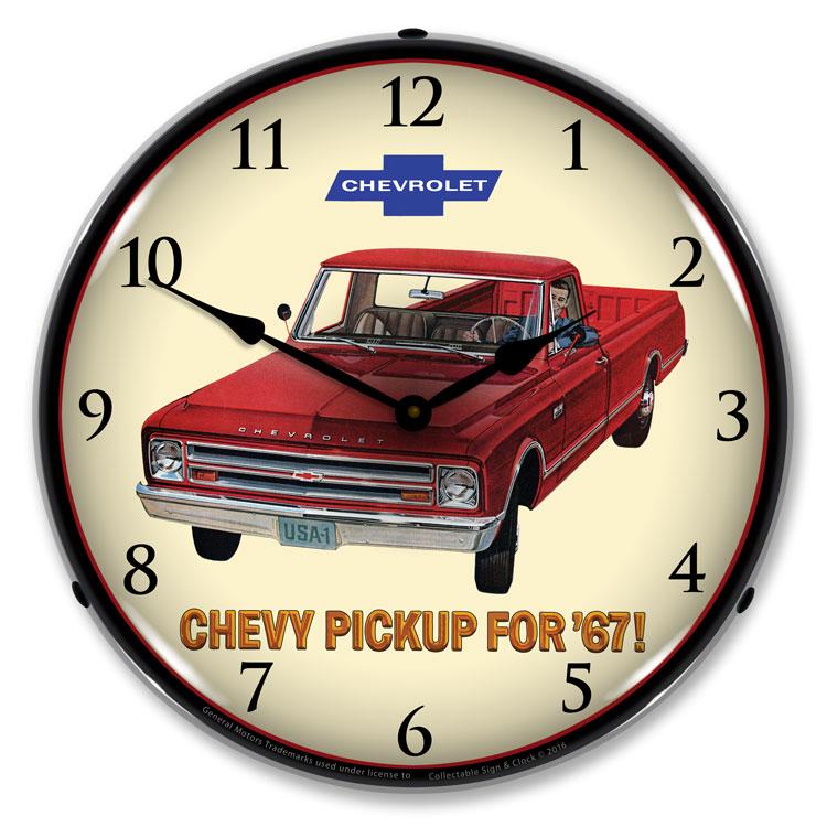 1967 Chevrolet Pickup LED Clock-LED Clocks-Grease Monkey Garage