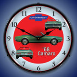 1968 RS Camaro Backlit LED Clock-LED Clocks-Grease Monkey Garage