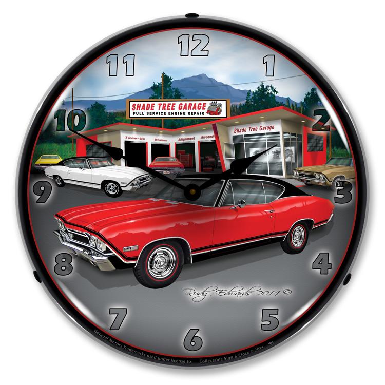 1968 SS Chevelle LED Clock-LED Clocks-Grease Monkey Garage