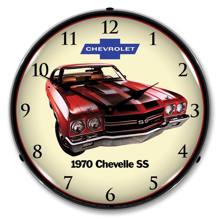 1970 SS Chevelle LED Clock-LED Clocks-Grease Monkey Garage