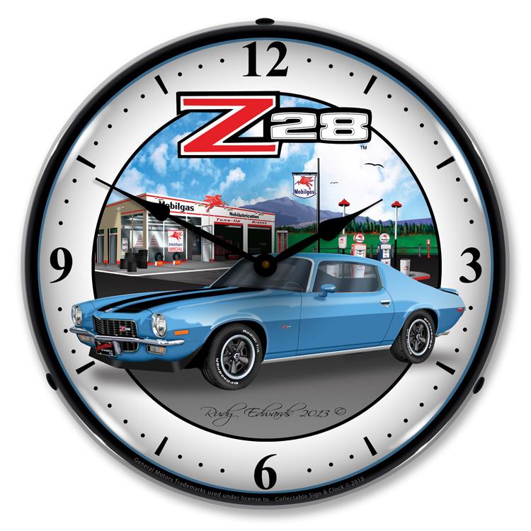 1970 Z28 Camaro LED Clock-LED Clocks-Grease Monkey Garage