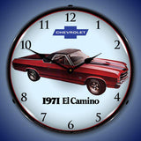 1971 El Camino Backlit LED Clock-LED Clocks-Grease Monkey Garage
