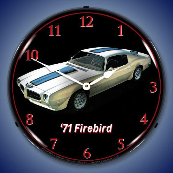 1971 Firebird TA Backlit LED Clock-LED Clocks-Grease Monkey Garage
