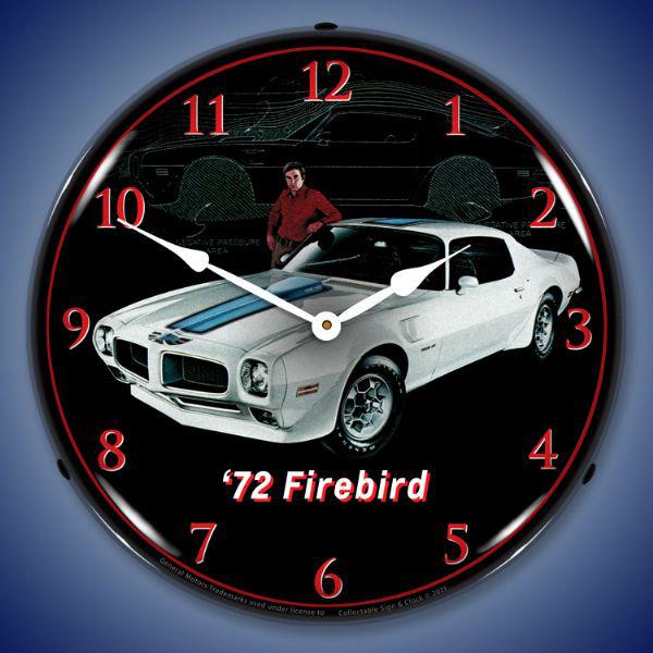 1972 Firebird Trans Am Backlit LED Clock-LED Clocks-Grease Monkey Garage