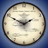 1972 Sikorsky UH-60 Black Hawk Patent Backlit LED Clock-LED Clocks-Grease Monkey Garage