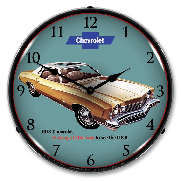 1973 Monte Carlo LED Clock-LED Clocks-Grease Monkey Garage