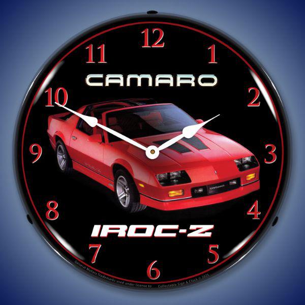 1987 Camaro IROC-Z Backlit LED Clock-LED Clocks-Grease Monkey Garage