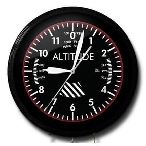 20" Altimeter Premium Neon Clock-Neon Clock-Grease Monkey Garage