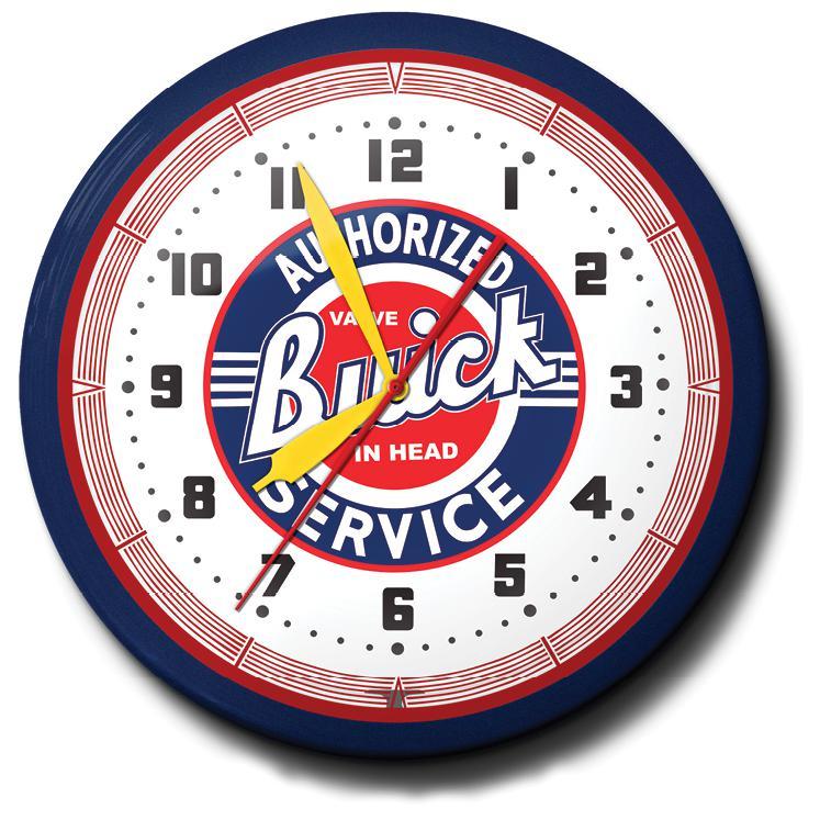 20" Buick Authorized Service Premium Neon Clock-Neon Clock-Grease Monkey Garage