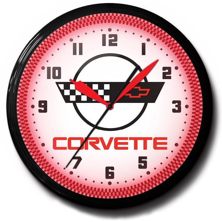 20" Corvette C4 Premium Neon Clock-Neon Clock-Grease Monkey Garage