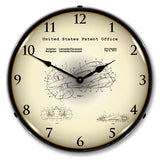 2012 Ferrari Formula One Racing Car Patent Backlit LED Clock-LED Clocks-Grease Monkey Garage