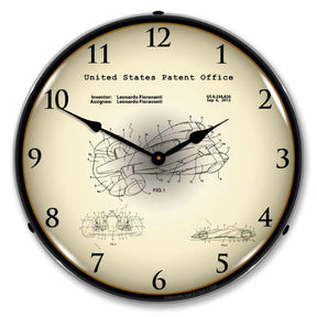 2012 Ferrari Formula One Racing Car Patent Backlit LED Clock-LED Clocks-Grease Monkey Garage