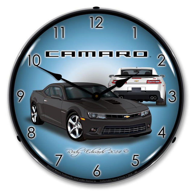 2014 SS Camaro Ashen Grey LED Clock-LED Clocks-Grease Monkey Garage