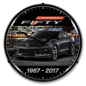 2017 Camaro 50th Anniversary LED Clock-LED Clocks-Grease Monkey Garage