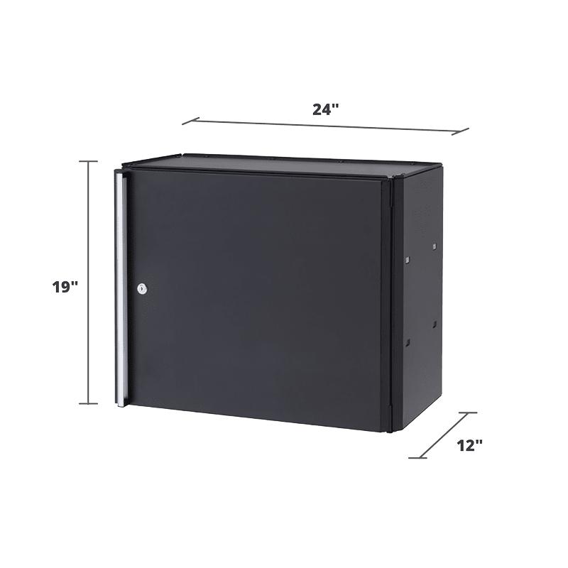 24" Garage Wall Cabinet | Black-Grease Monkey Garage