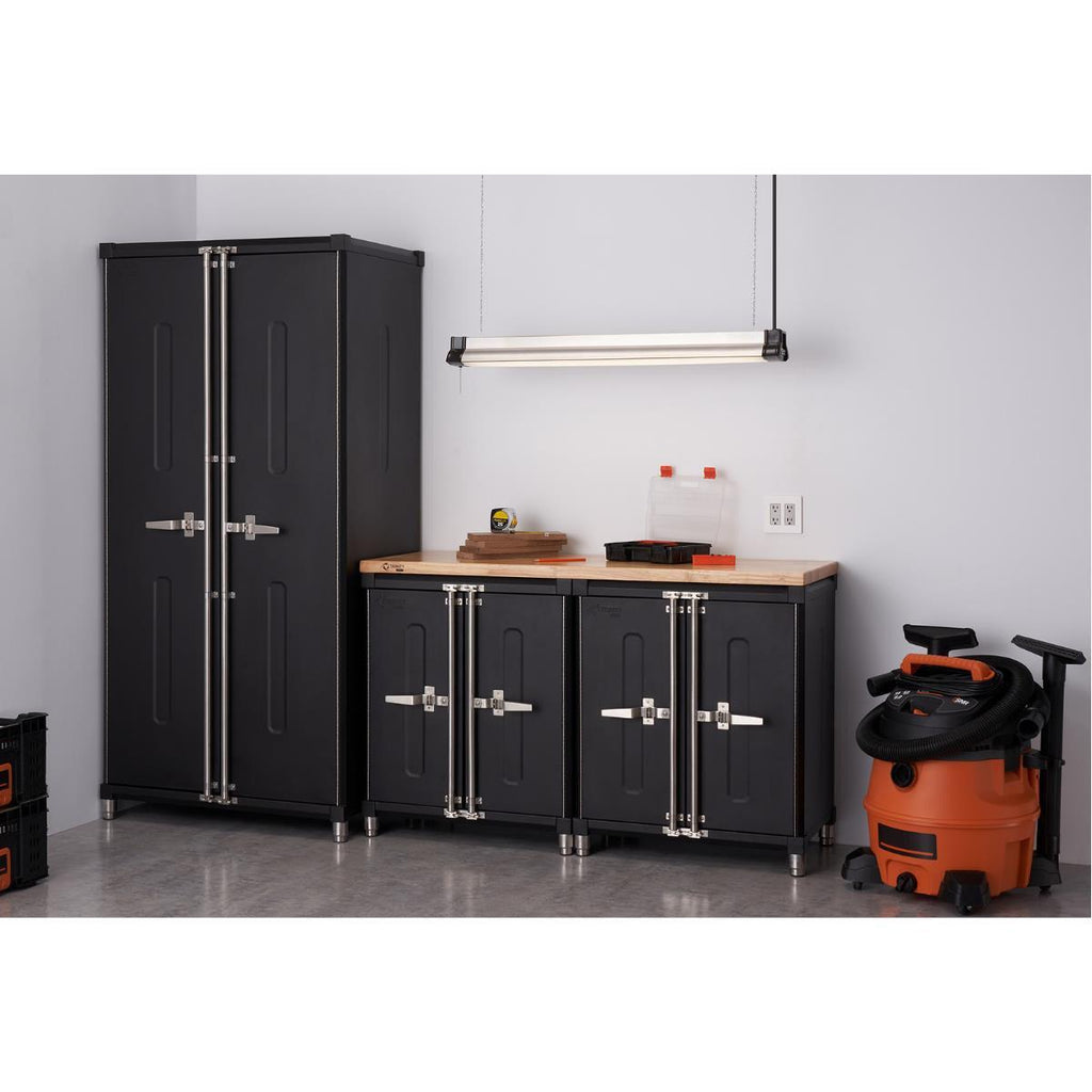 4-Piece | Professional Garage Cabinet Set | Black-Grease Monkey Garage
