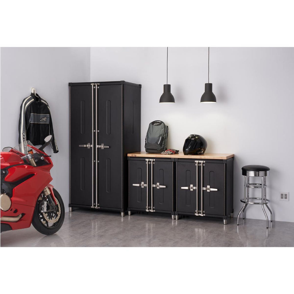 4-Piece | Professional Garage Cabinet Set | Black-Grease Monkey Garage