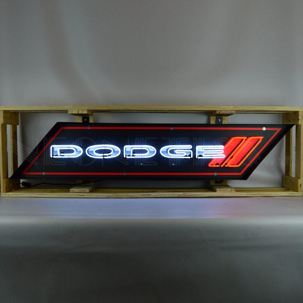 5 Foot Dodge Neon Sign in Steel Can-Neon Signs-Grease Monkey Garage