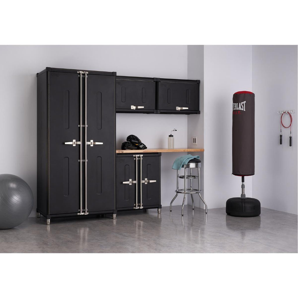 5-Piece | Professional Garage Cabinet Set | Black-Grease Monkey Garage