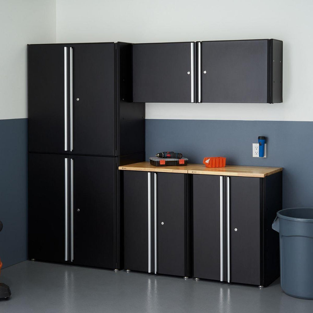 6-Piece | Garage Cabinet Set | Black-Grease Monkey Garage