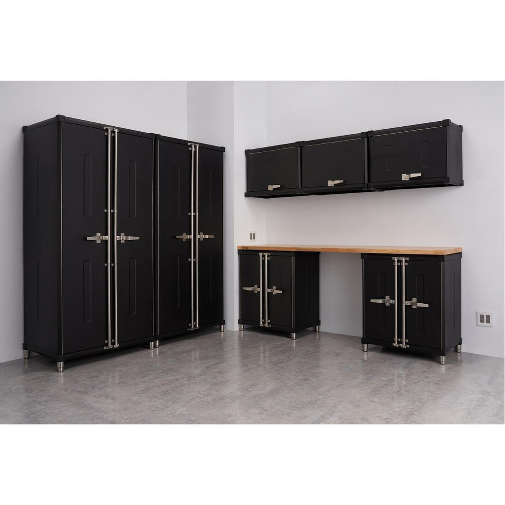 8-Piece | Professional Garage Cabinet Set | Black-Grease Monkey Garage