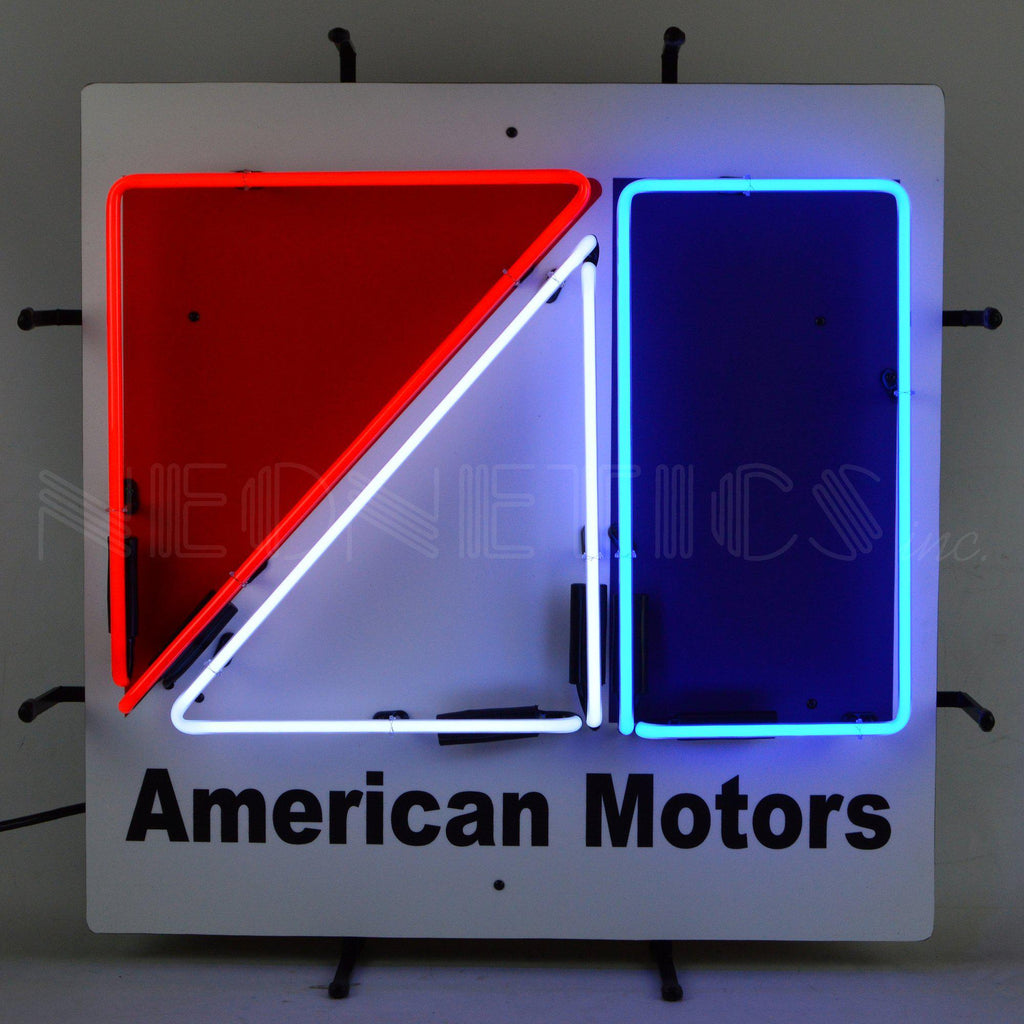 AMC Neon Sign with Backing-Neon Signs-Grease Monkey Garage