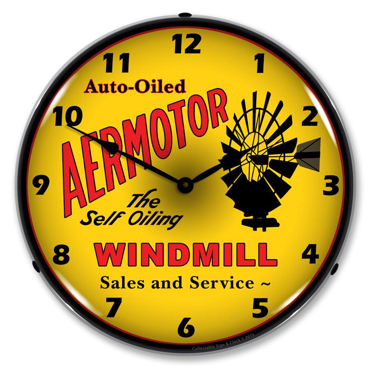 Aermotor Windmill LED Clock-LED Clocks-Grease Monkey Garage