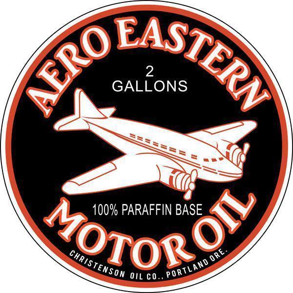 Aero Eastern Motor Oil Metal Sign-Metal Signs-Grease Monkey Garage