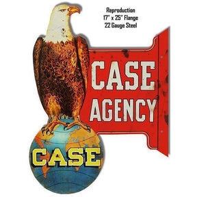 Aged Case Agency Laser Cut Metal Sign-Metal Signs-Grease Monkey Garage