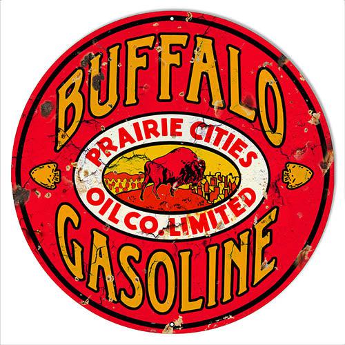 Grease Monkey Garage Prairie Cities Buffalo Gasoline Metal Sign - Thumbnail 5