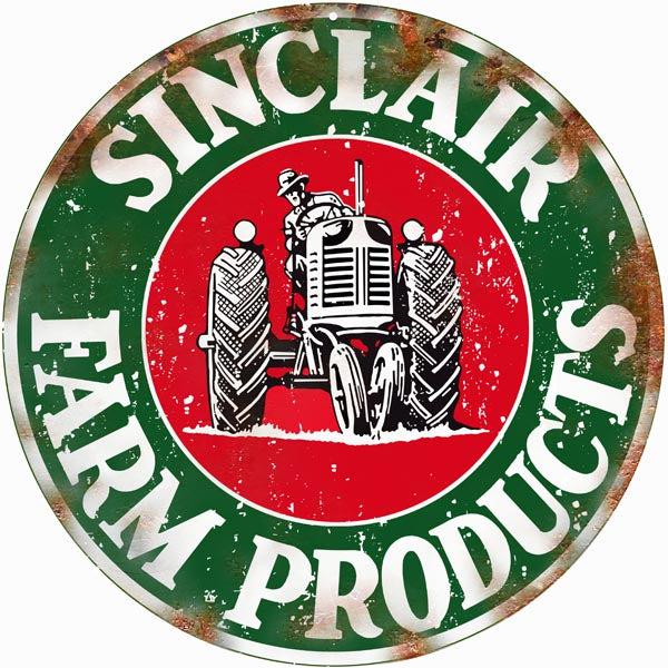 Aged Sinclair Farm Products Equipments Metal Sign-Metal Signs-Grease Monkey Garage