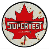 Aged Supertest Canadian Motor Oil Metal Sign-Metal Signs-Grease Monkey Garage