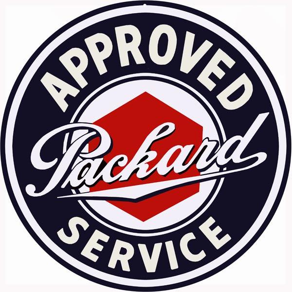 Approved Packard Service Station Metal Sign-Metal Signs-Grease Monkey Garage