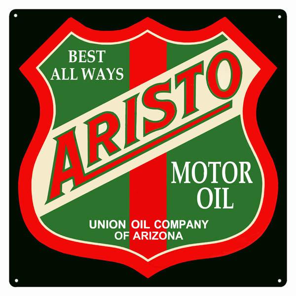 Aristo Motor Oil Metal Sign-Metal Signs-Grease Monkey Garage