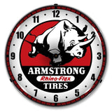 Armstrong Tire Backlit LED Clock-LED Clocks-Grease Monkey Garage