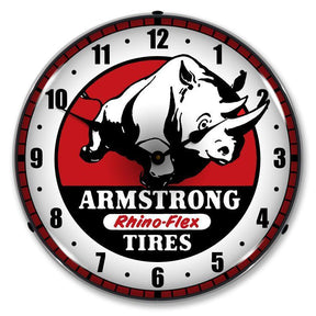 Armstrong Tire Backlit LED Clock-LED Clocks-Grease Monkey Garage