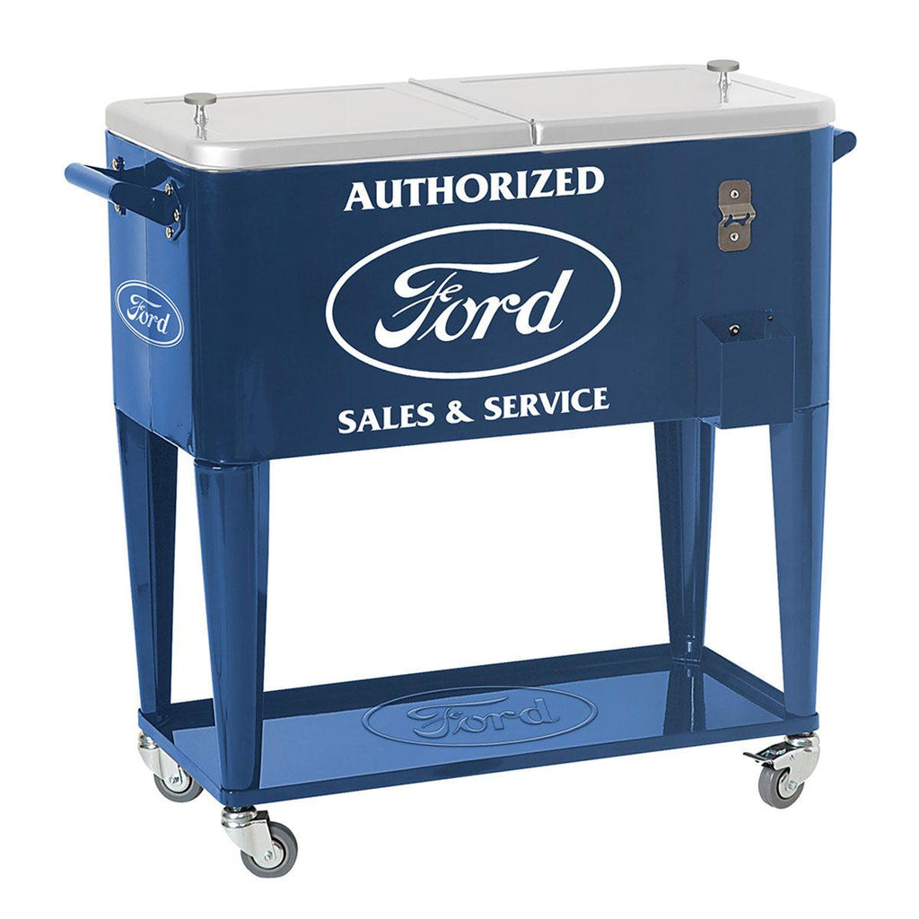Authorized Ford Sales & Service Rolling Cooler-Grease Monkey Garage