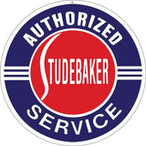 Authorized Studebaker Service Metal Sign-Metal Signs-Grease Monkey Garage