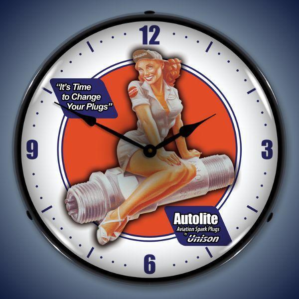 Autolite Aviation Backlit LED Clock-LED Clocks-Grease Monkey Garage