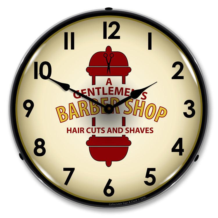 Barber Shop 2 Backlit LED Clock-LED Clocks-Grease Monkey Garage