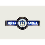 Black Mopar Garage Neon Clock Sign-Neon Clock Signs-Grease Monkey Garage