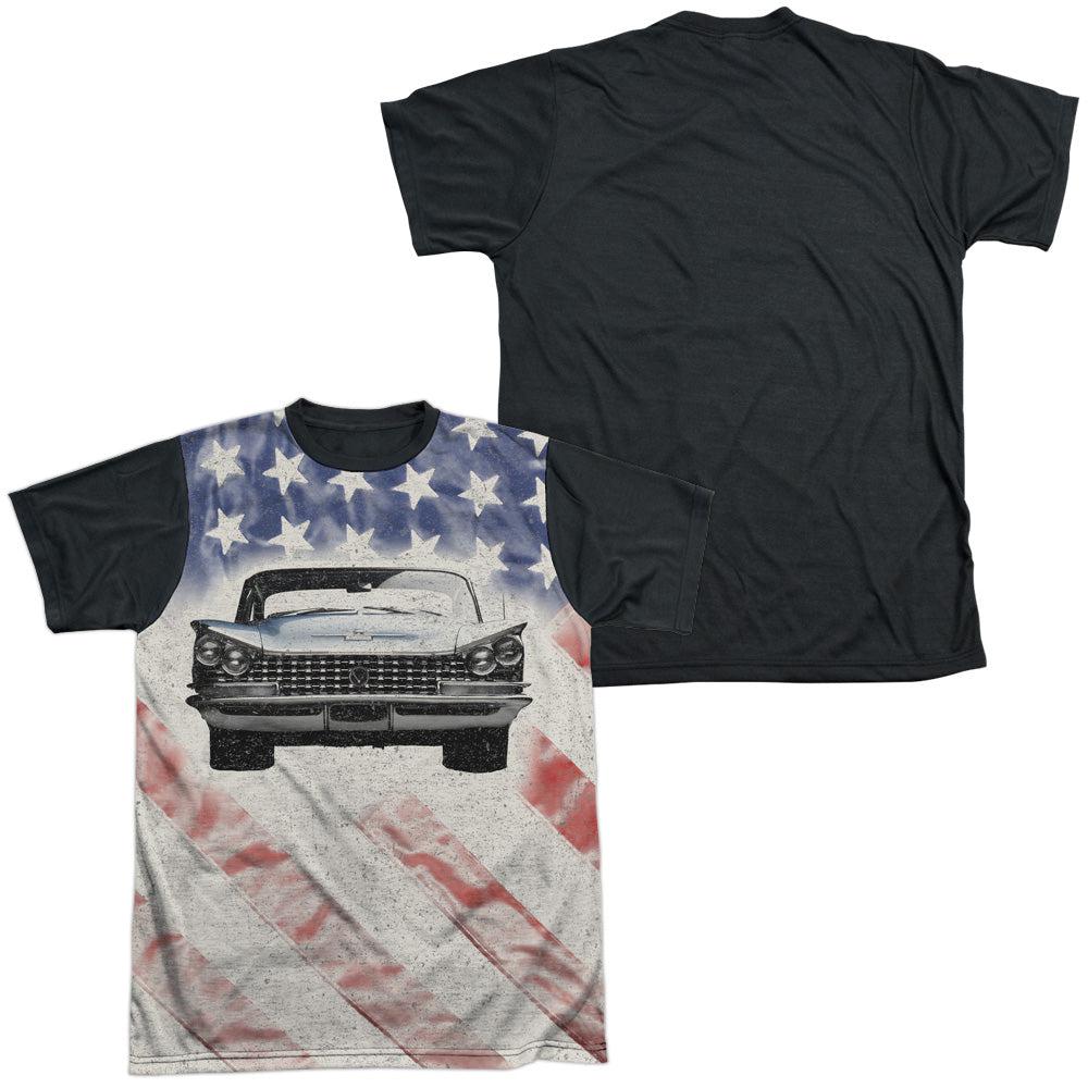 Buick 1959 Electra Flag Black Back Short-Sleeve T-Shirt 100% Poly-Grease Monkey Garage