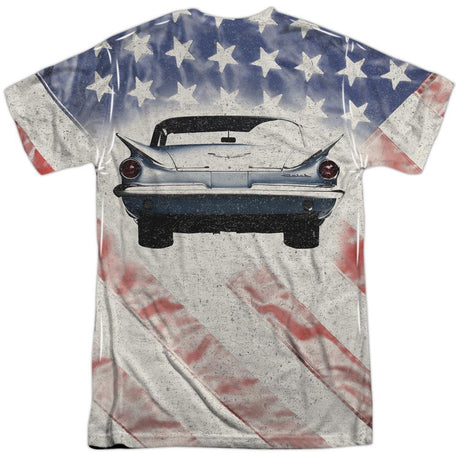 Buick 1959 Electra Flag (Front and Back Print) Short-Sleeve T-Shirt 100% Poly-Grease Monkey Garage