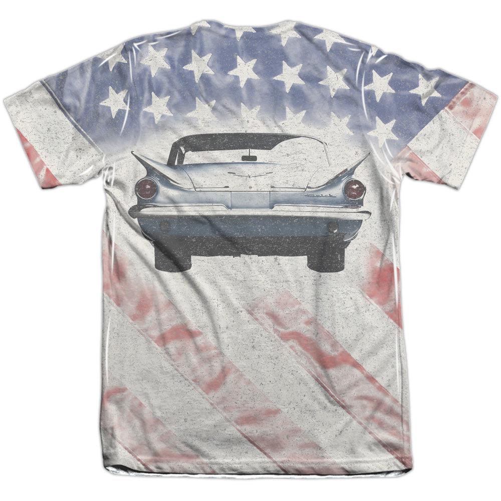 Buick 1959 Electra Flag (Front and Back Print) Short-Sleeve T-Shirt-Grease Monkey Garage